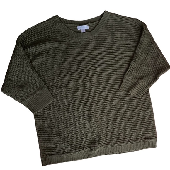 Juniper Maternity Green Knit Back Button Sweater Women's Large - Picture 1 of 6